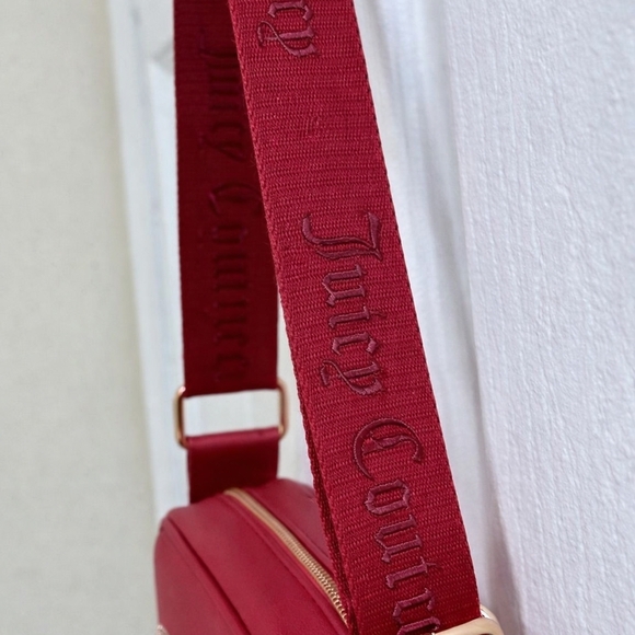 New! Juicy Couture “Juicy” Red Rhinestone Crossbody | Y2K Iconic Bag - Picture 6 of 12